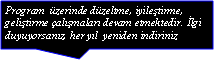 Dikdrtgen Belirtme izgisi: Program  zerinde dzeltme, iyiletirme, gelitirme almalar devam etmektedir. lgi duyuyorsanz, her yl  yeniden indiriniz